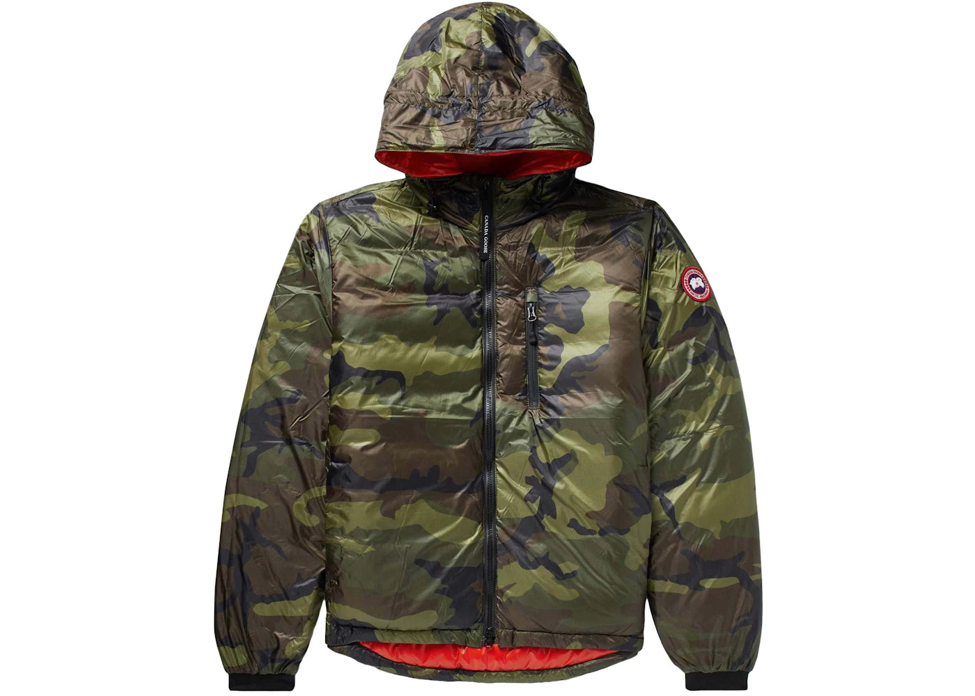 Canada Goose Lodge Hooded Down Jacket Camo