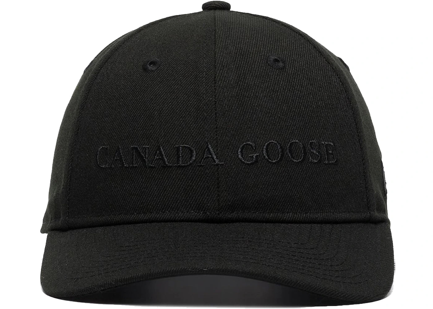 Canada Goose Wordmark Embroidered-Logo Baseball Cap Black