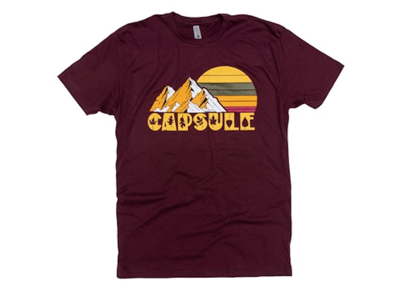 Capsule Fall Collection Mountain Tee Maroon