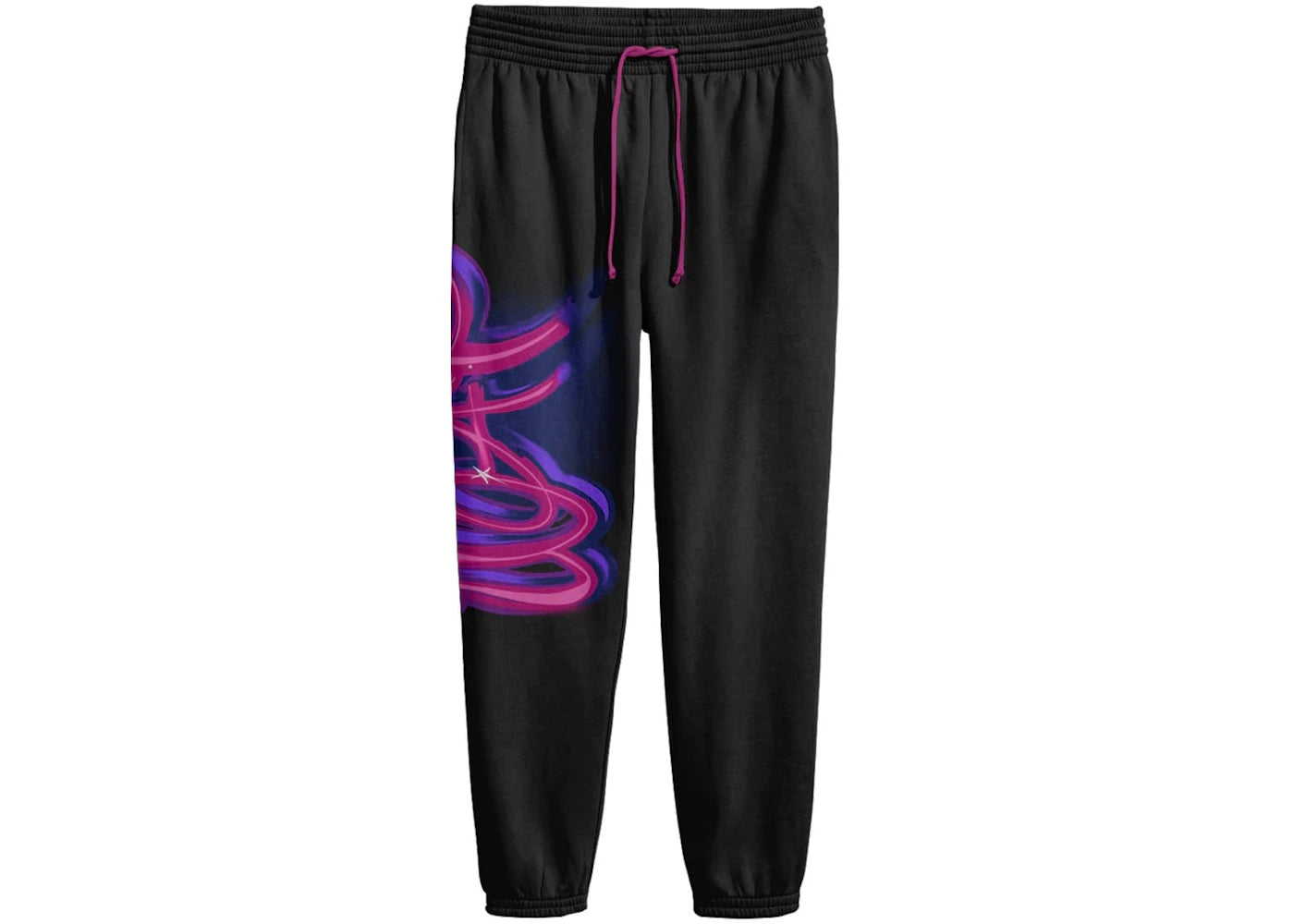 Cardi B WAP Air Brush Sweatpants Black