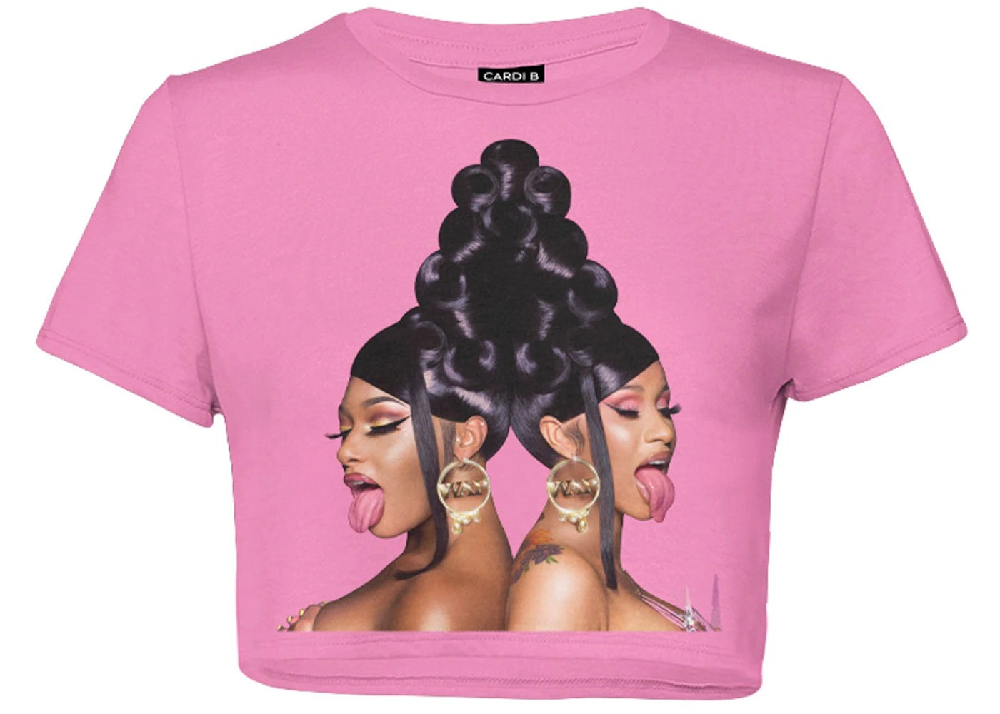 Cardi B WAP Crop Top Pink