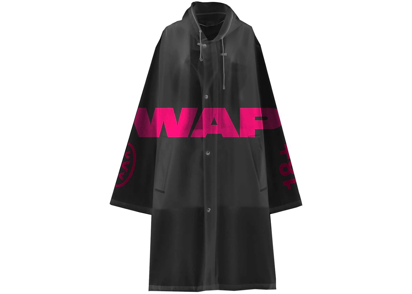 Cardi B WAP Raincoat Black