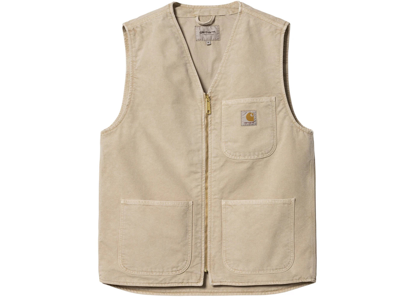 Carhartt WIP Arbor Dearborn Canvas 12oz Vest Dusty Hamilton Brown