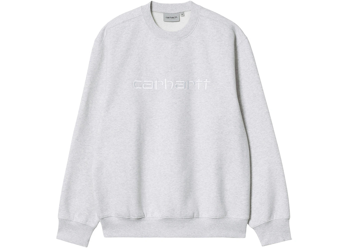 Carhartt WIP Carhartt Logo Sweatshirt Ash Heather/White