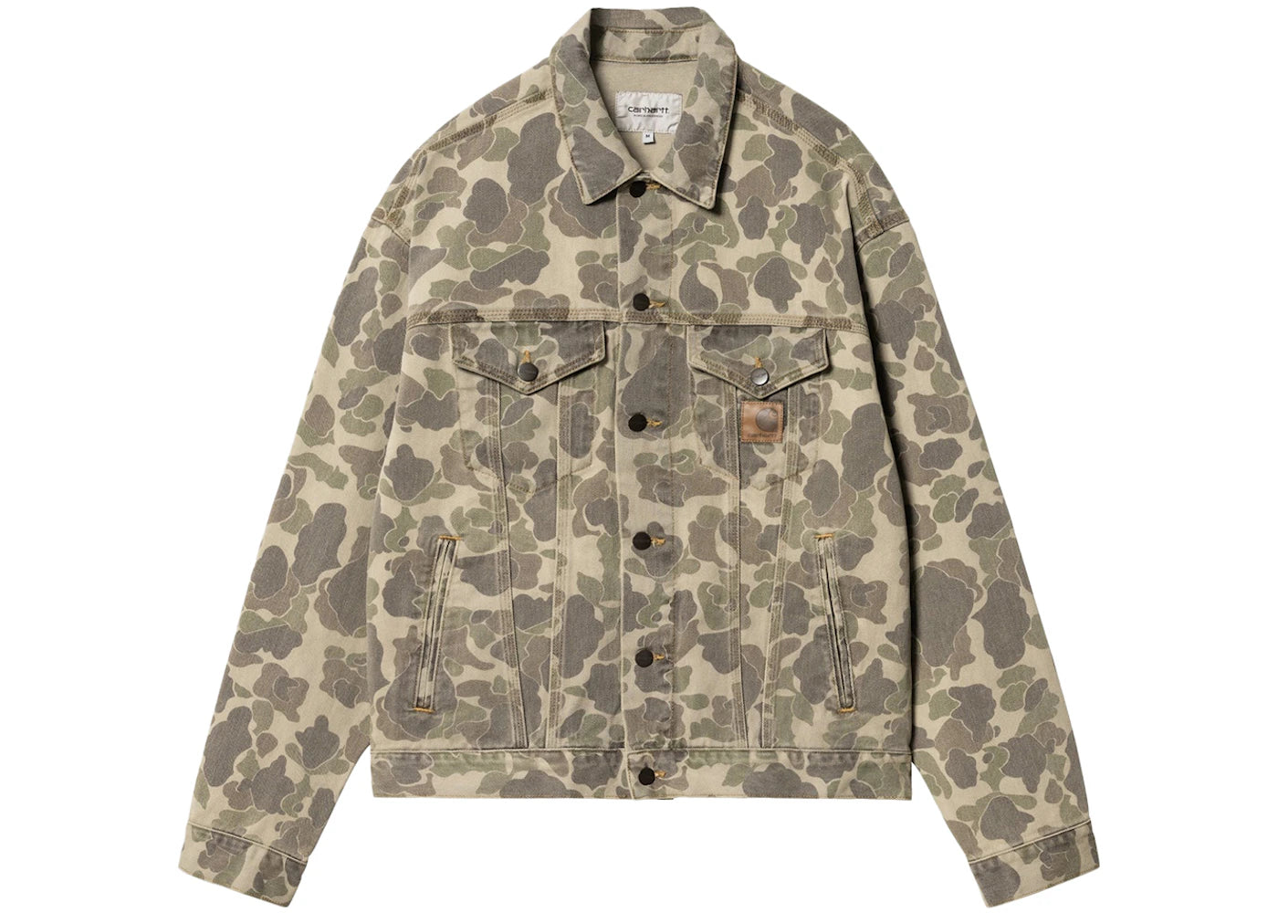 Carhartt WIP Duck Camo Helston Jacket Bleached Black