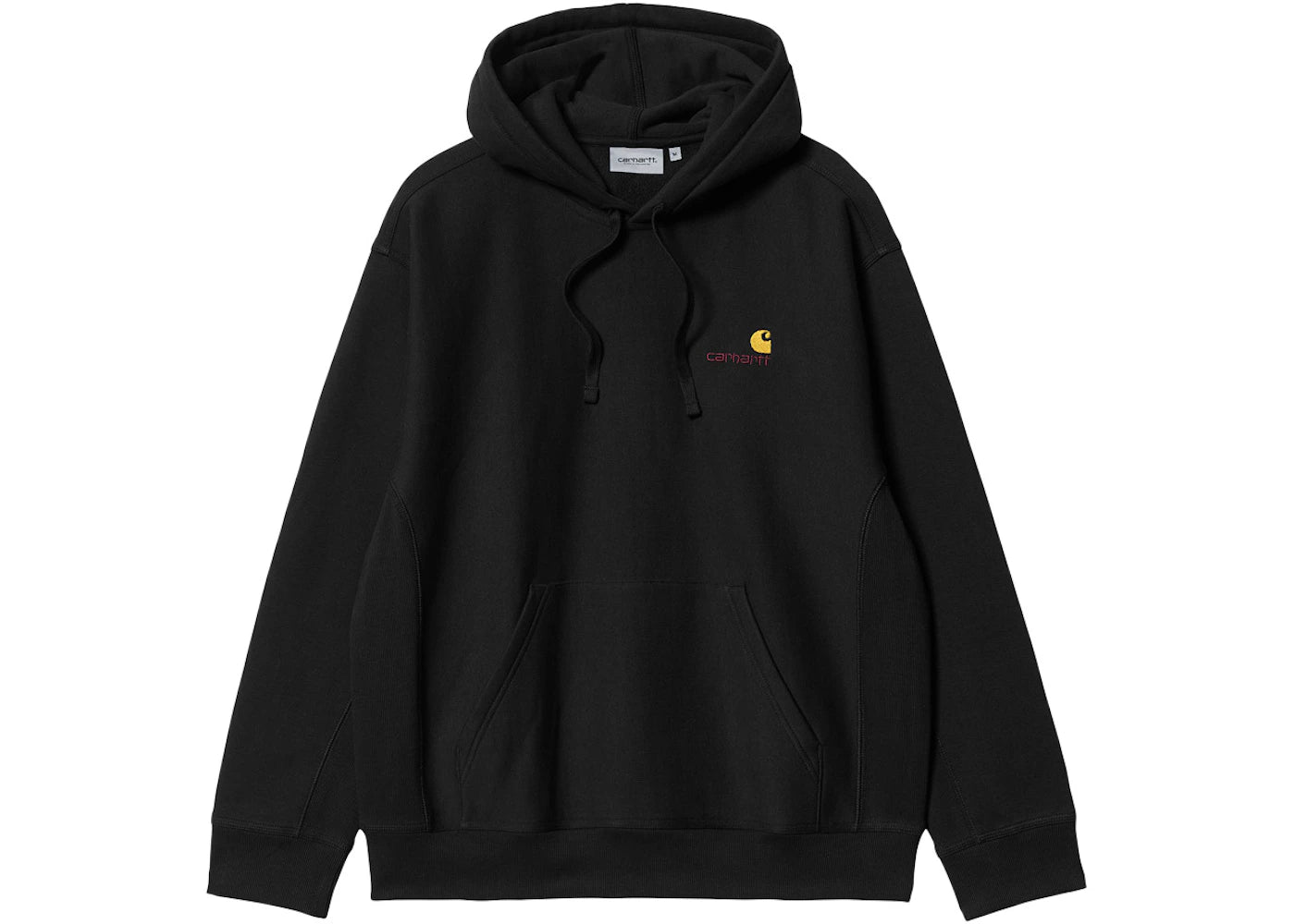 Carhartt WIP Hooded American Script Sweatshirt Black