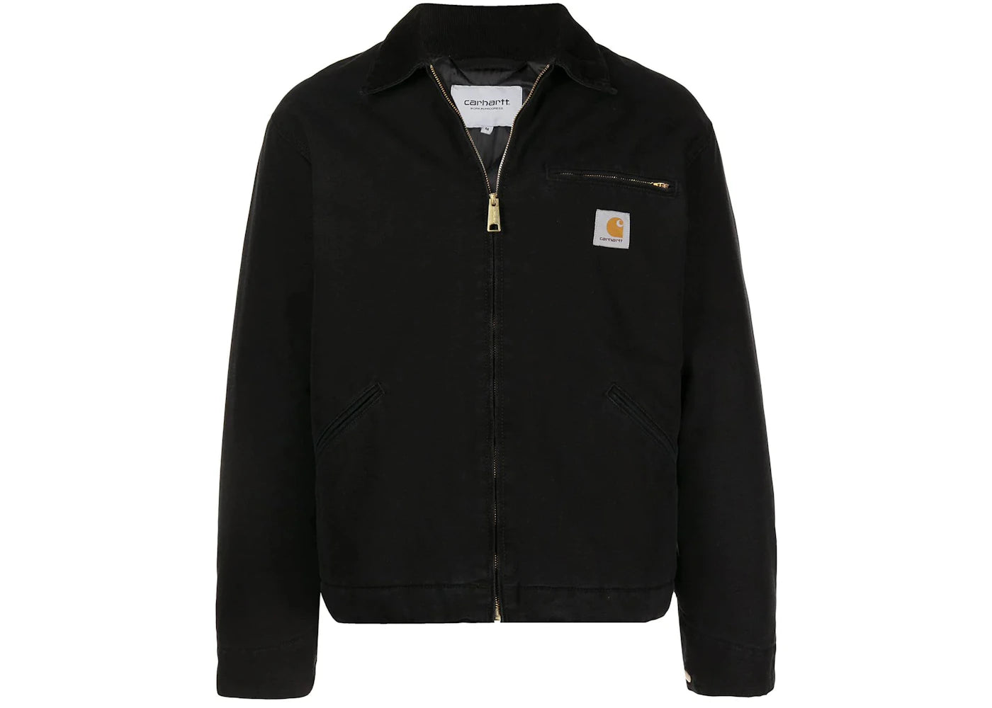 Carhartt WIP OG Detroit Aged Canvas Jacket Black/Black