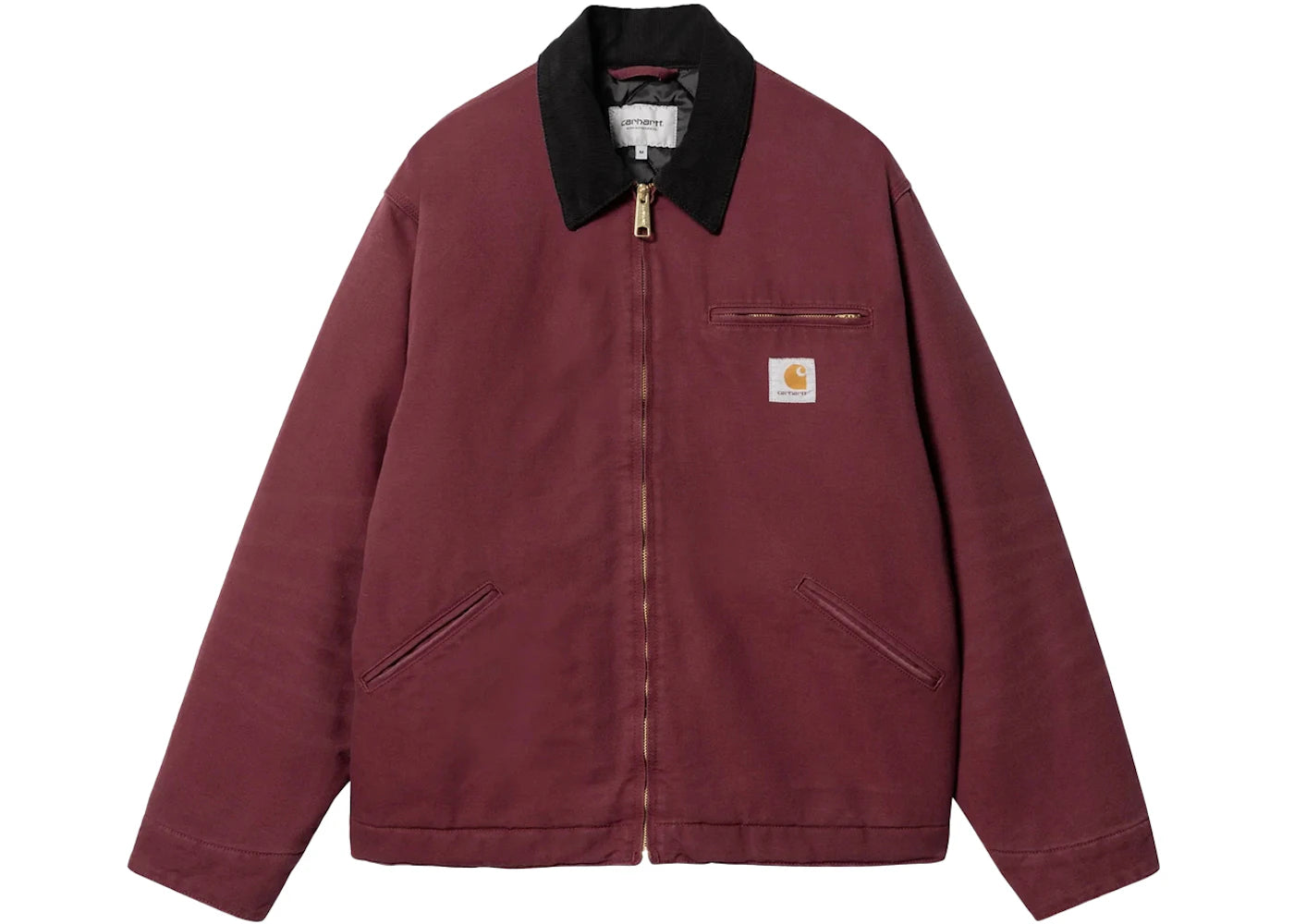 Carhartt WIP OG Detroit Aged Canvas Jacket Malbec/Black