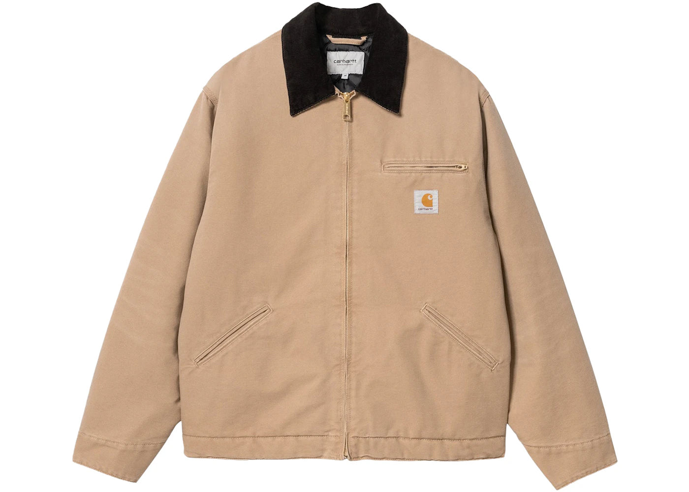 Carhartt WIP OG Detroit Aged Canvas Jacket Peanut/Black