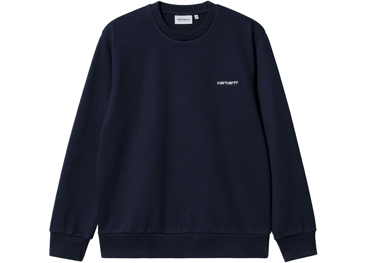 Carhartt WIP Script Embroidery Sweatshirt Dark Navy/White