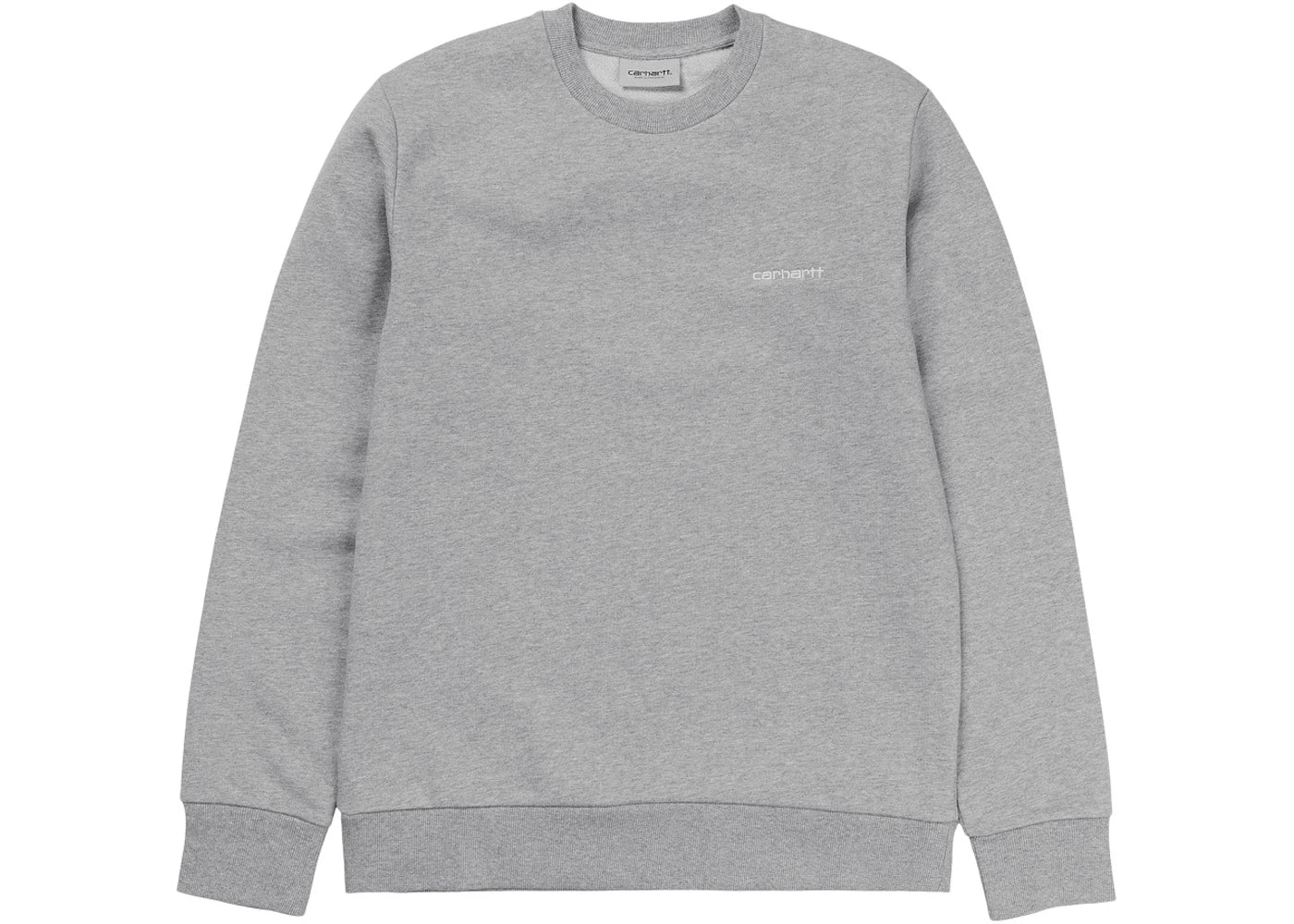 Carhartt WIP Script Embroidery Sweatshirt Grey Heather/White