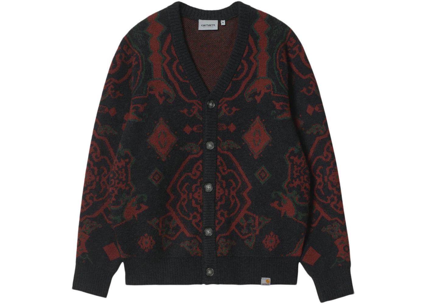 Carhartt WIP Verse Cardigan Dark Navy/Red