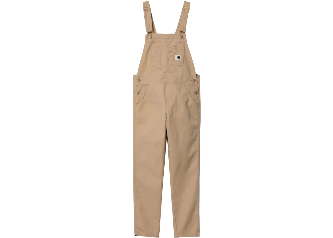 Carhartt WIP Women's Hudson Bib Overall Dusty Hamilton Brown