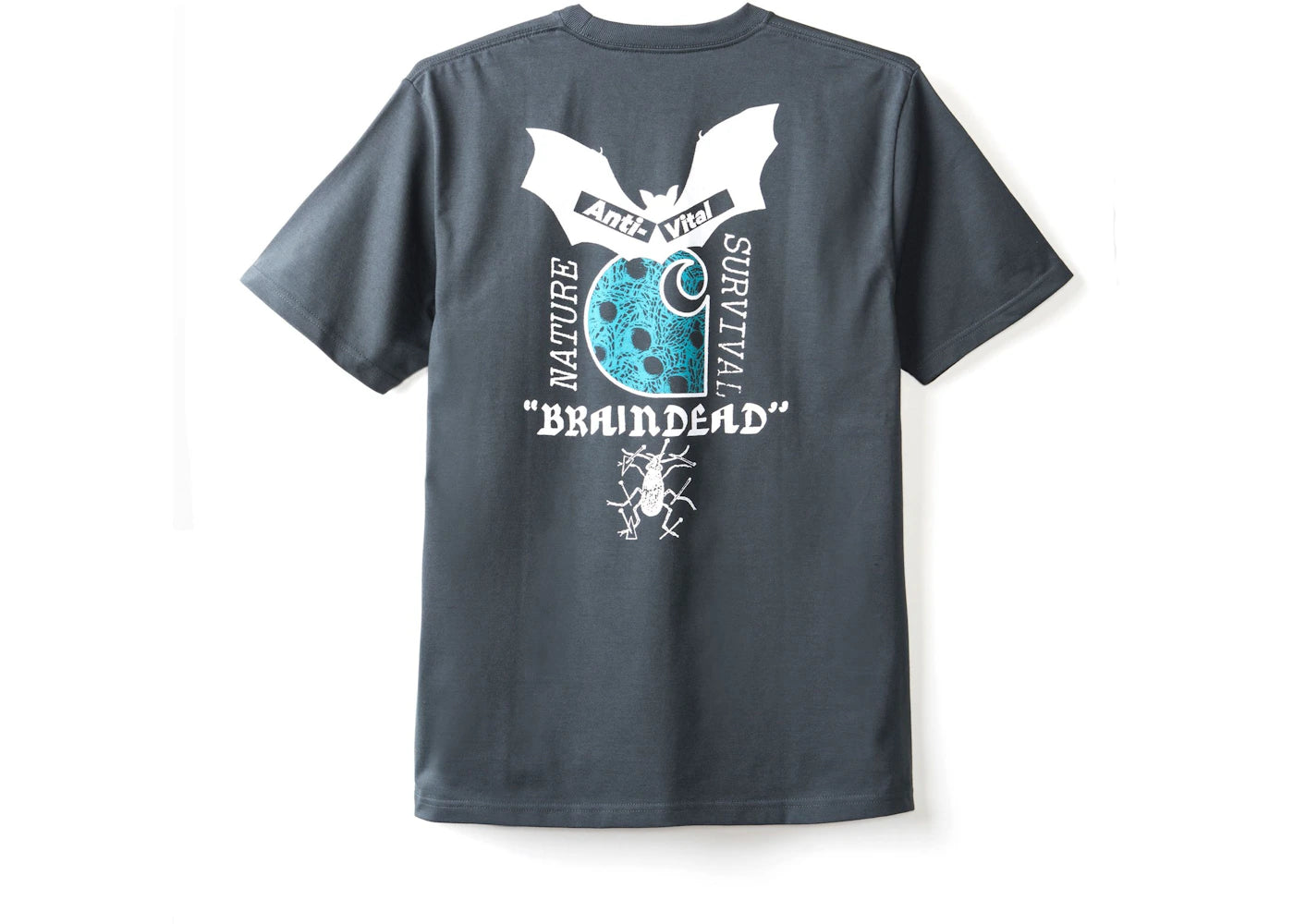 Carhartt WIP x Brain Dead Anti-Viral Short Sleeve Pocket Tee Graphite