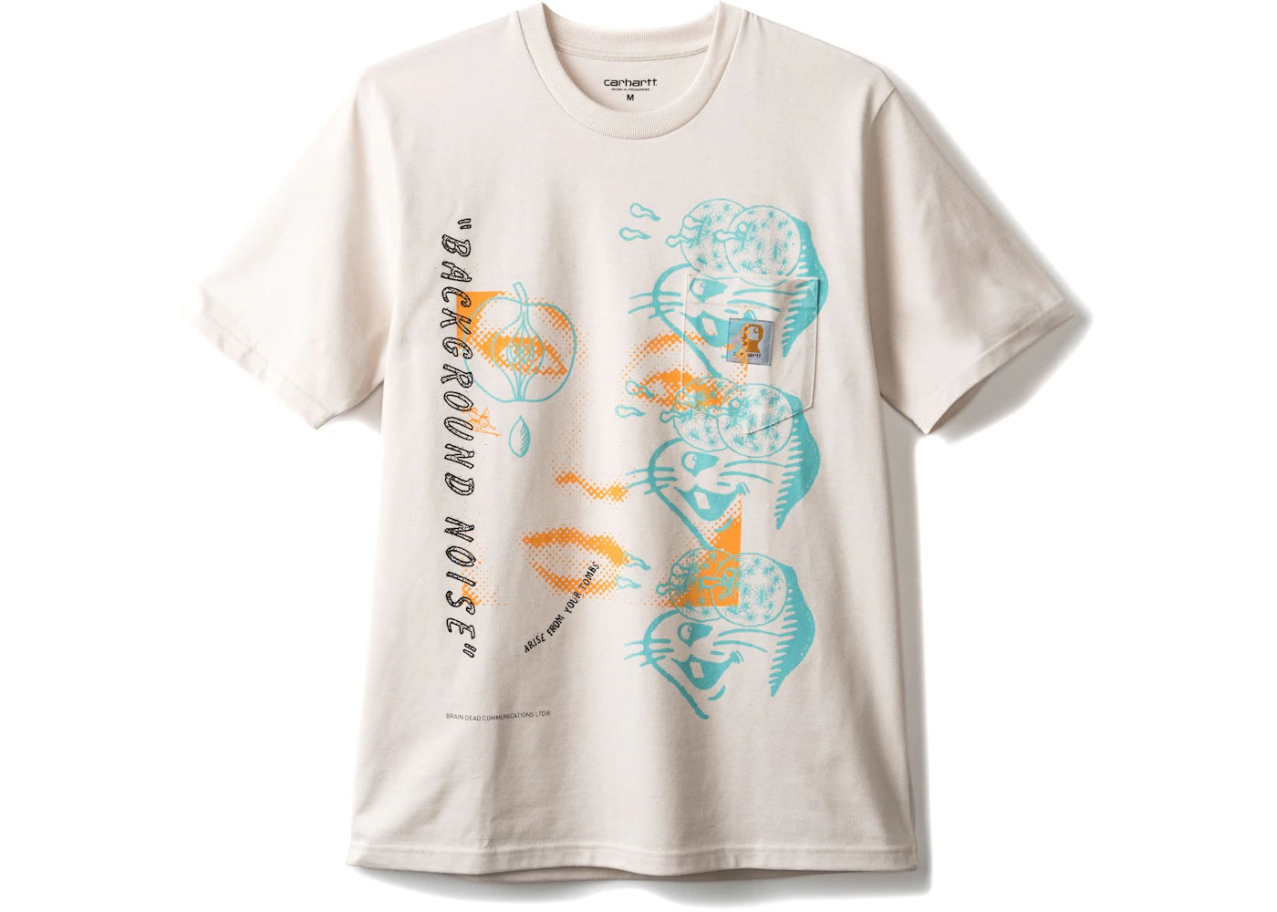 Carhartt WIP x Brain Dead Noise Short Sleeve Pocket Tee Beige