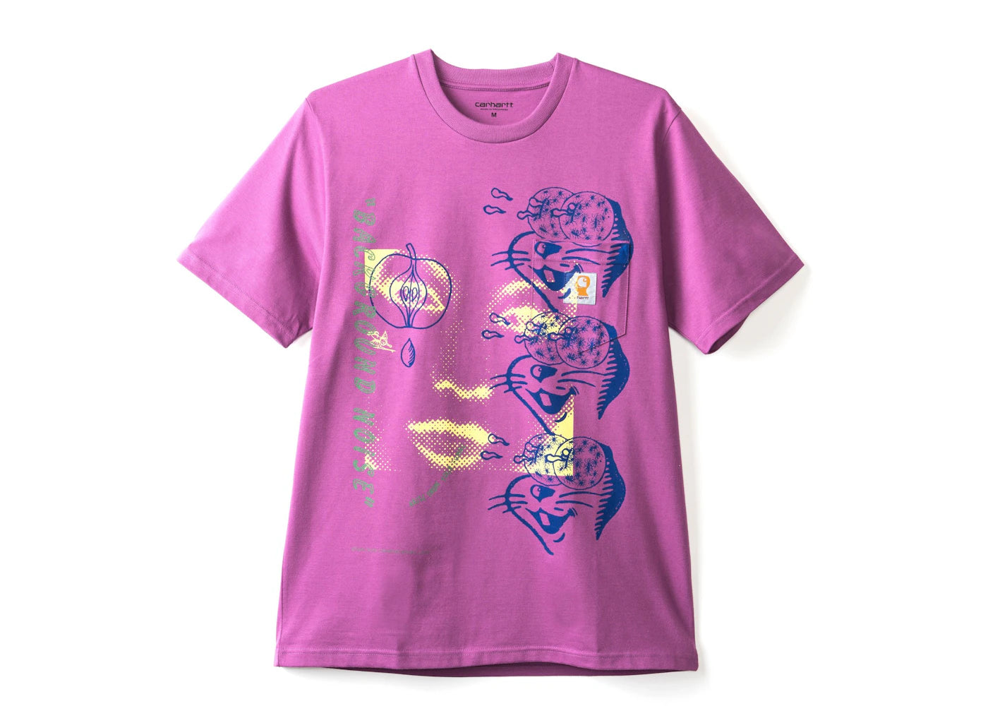 Carhartt WIP x Brain Dead Noise Short Sleeve Pocket Tee Purple