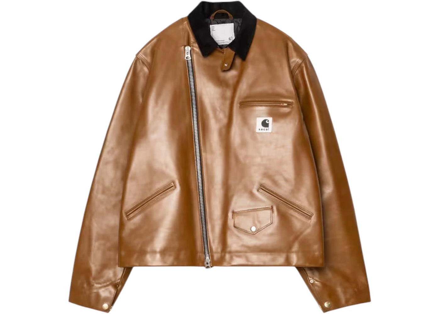 Carhartt WIP x Sacai Leather Jacket Sacai Dark Beige