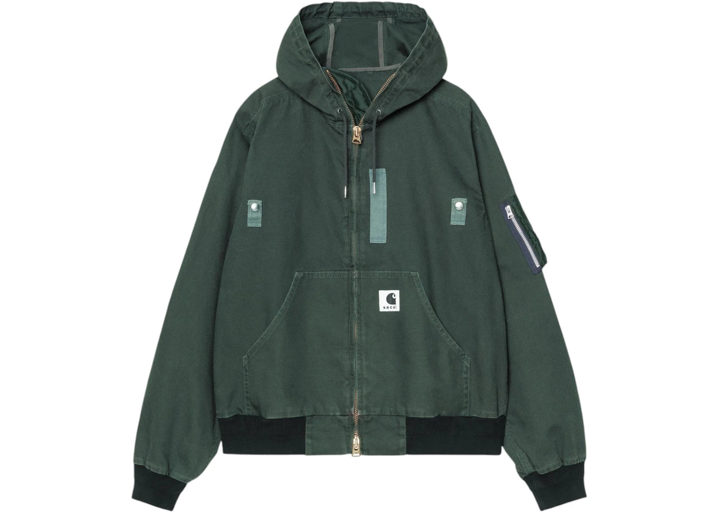 Carhartt WIP x sacai Washed Duck Hooded Blouson Sacai Green