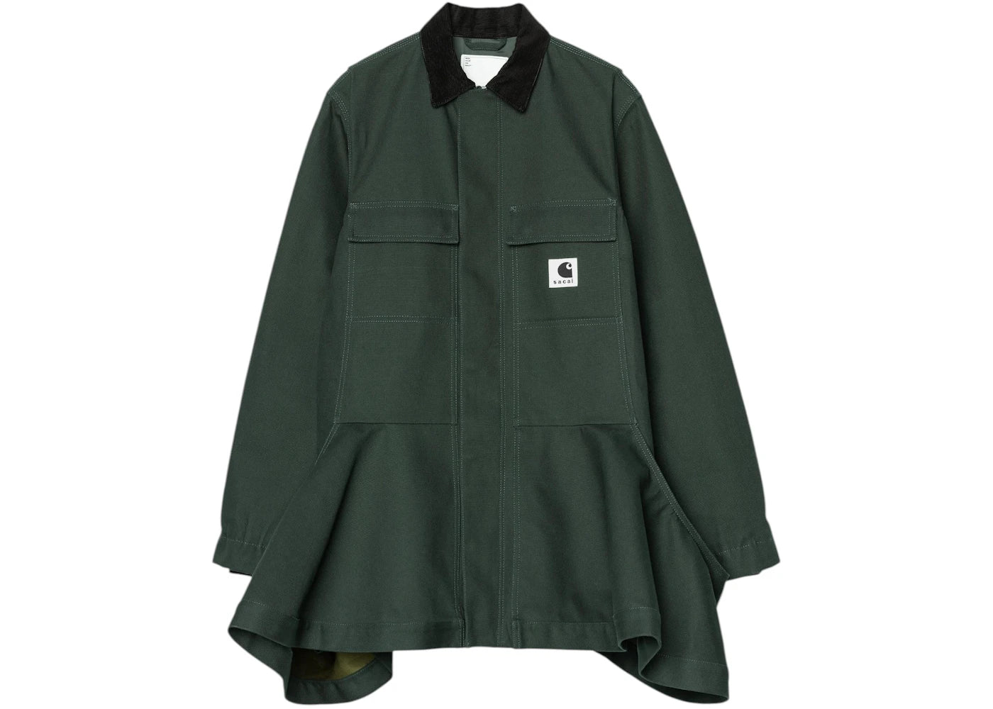 Carhartt WIP x sacai Women's Duck Bonding Dress Coat Sacai Green
