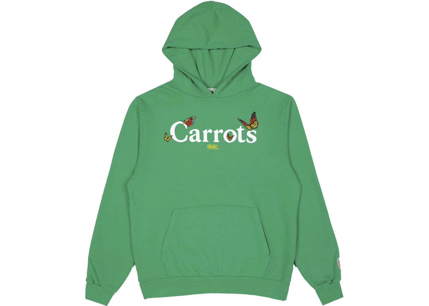 Carrots x Felt Butterfly Embroidered Hoodie Green