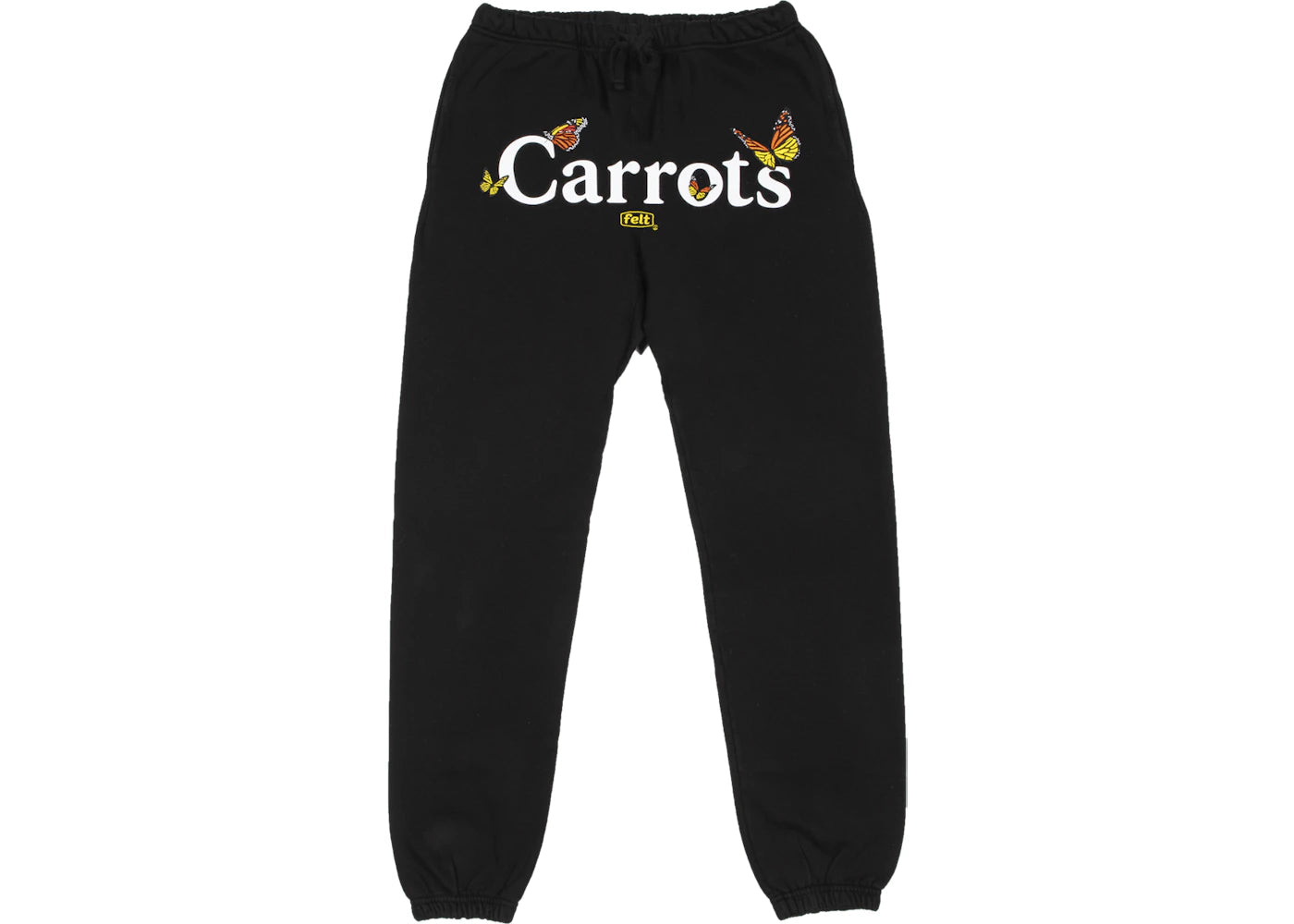 Carrots x Felt Butterfly Embroidered Sweatpants Black