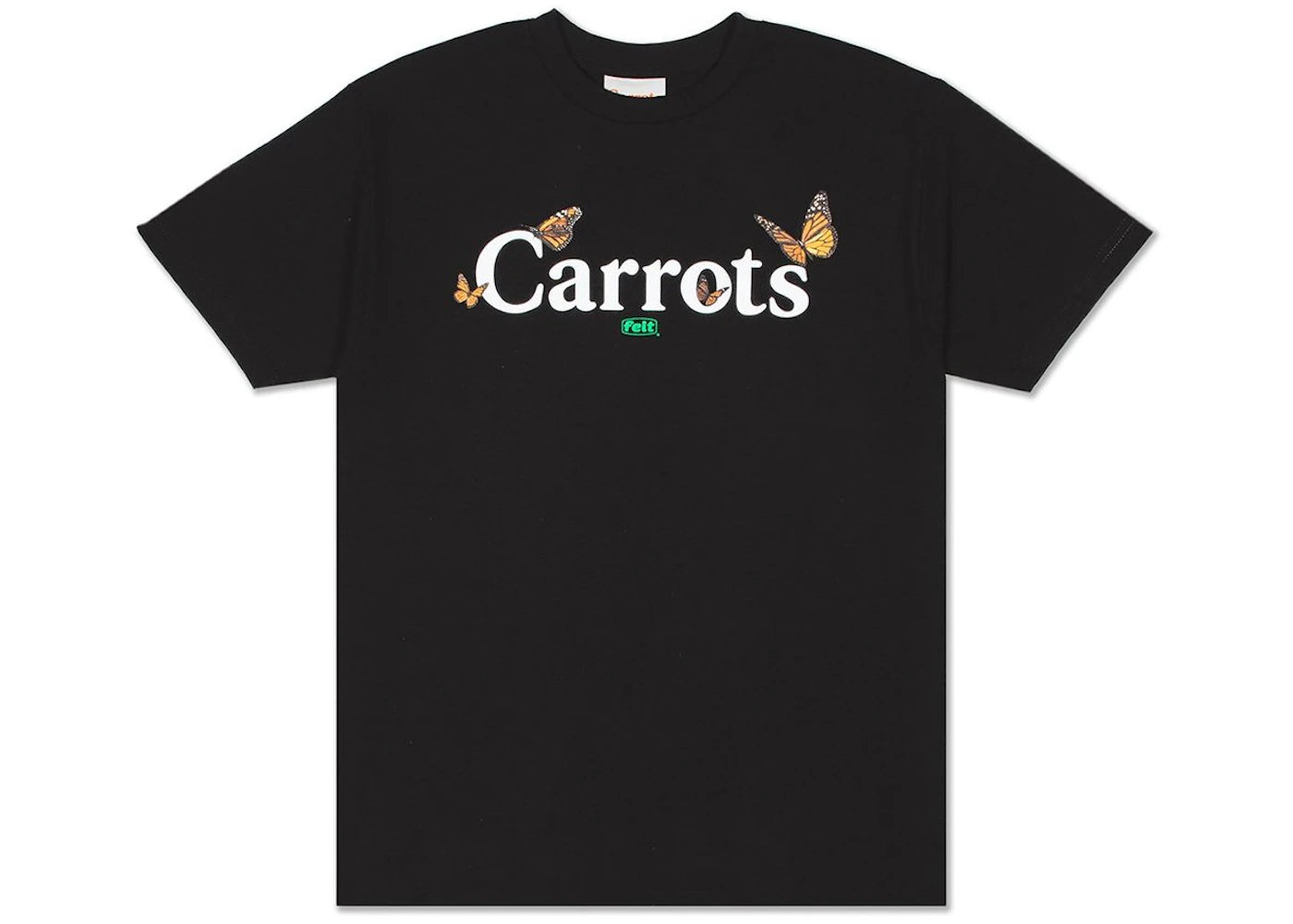 Carrots x Felt Butterfly T-shirt Black