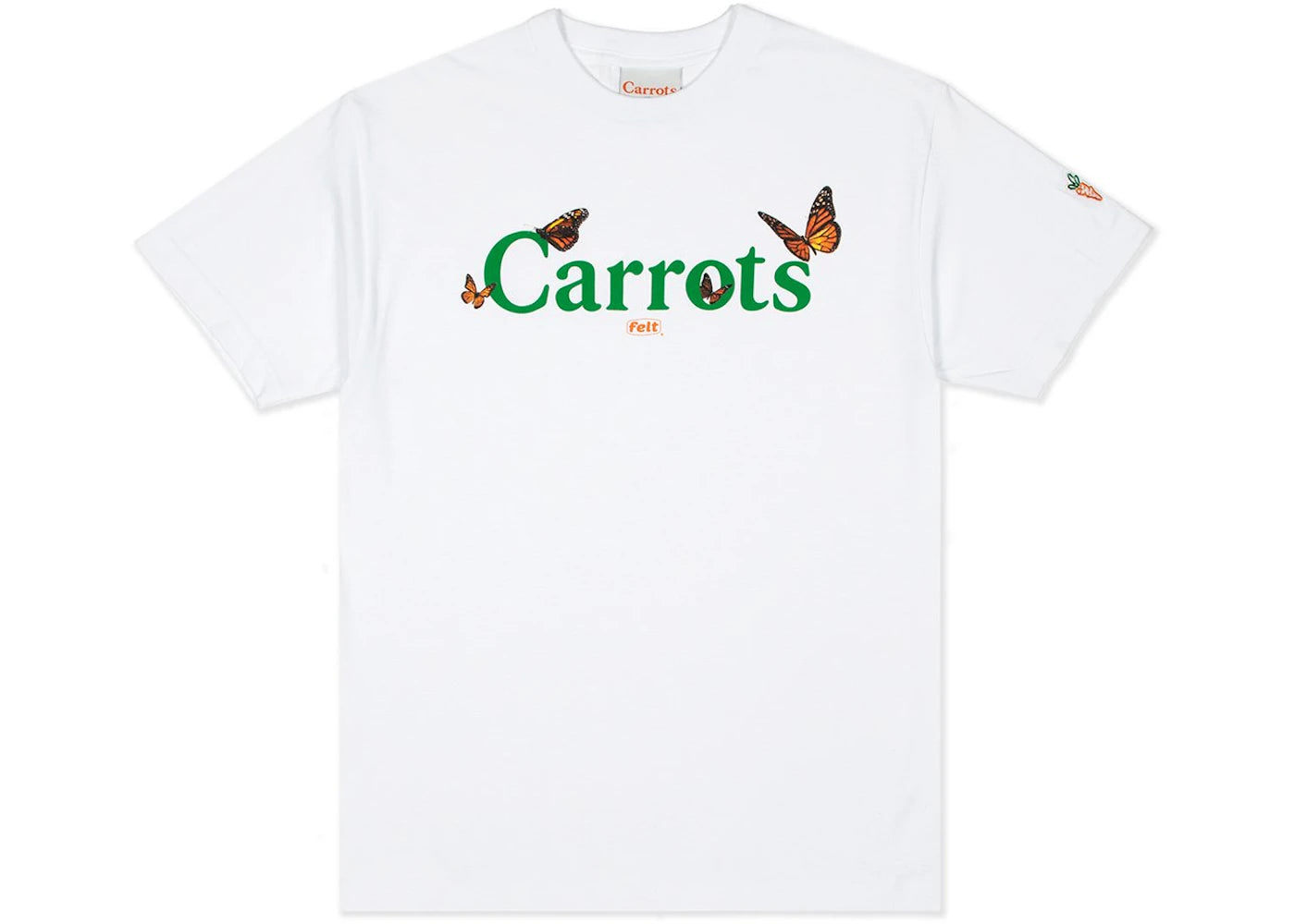 Carrots x Felt Butterfly T-shirt White