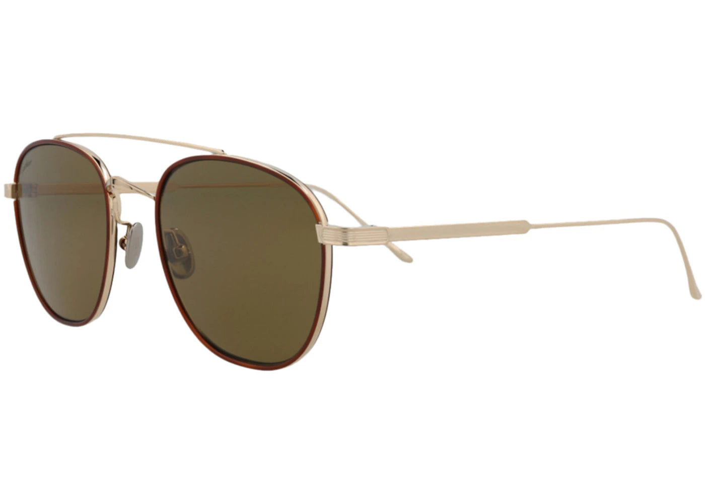 Cartier Aviator Sunglasses Gold/Gold/Brown (CT0251S-30009012-008)