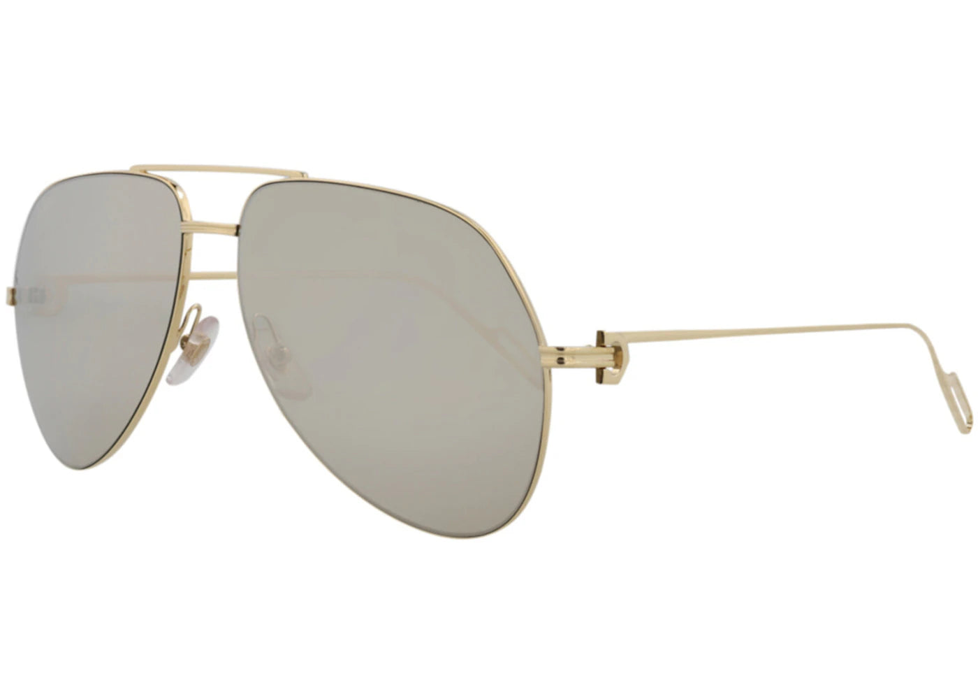 Cartier Aviator Sunglasses Gold/Gold/Gold (CT0110S-30003109-007)