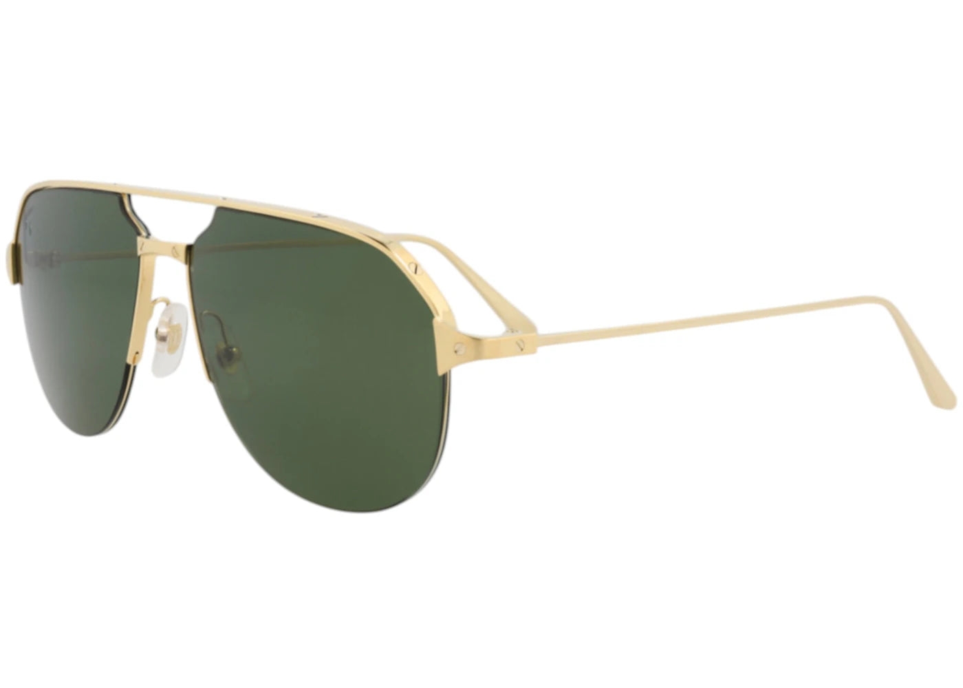 Cartier Aviator Sunglasses Gold Gold Green (CT0229S-30008367-002)