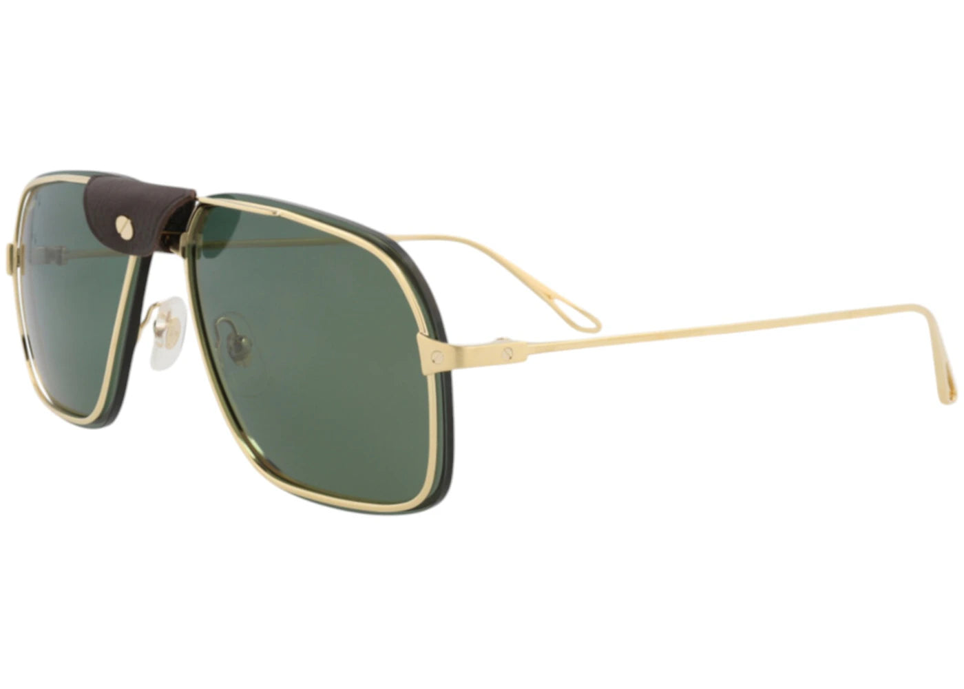 Cartier Aviator Sunglasses Gold Gold Green (CT0243S-30009003-002)