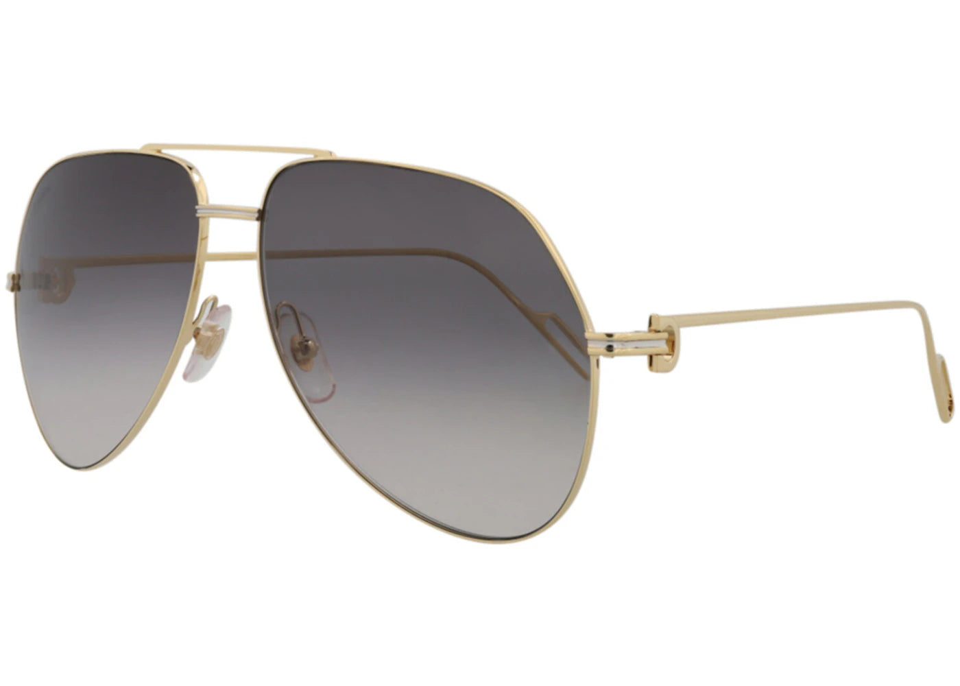 Cartier Aviator Sunglasses Gold/Gold/Grey (CT0110S-30003109-005)