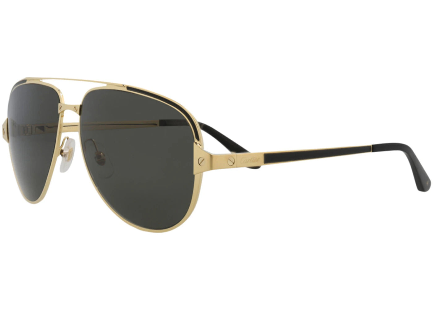 Cartier Aviator Sunglasses Gold/Gold/Grey (CT0192S-30007879-001)