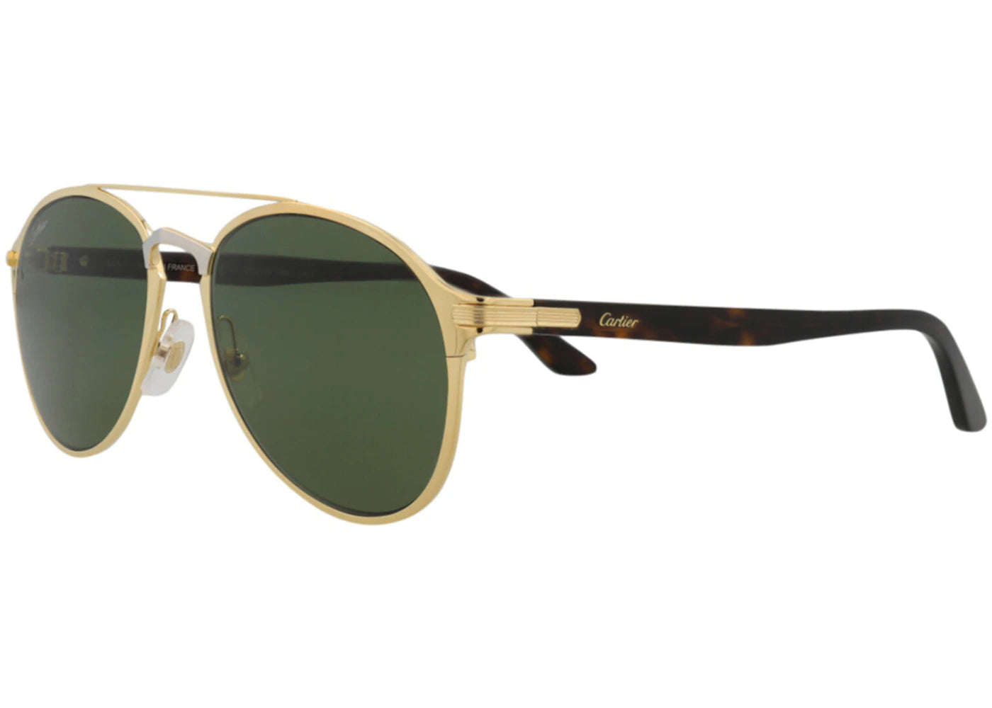 Cartier Aviator Sunglasses Gold/Havana/Green (CT0212S-30007919-005)