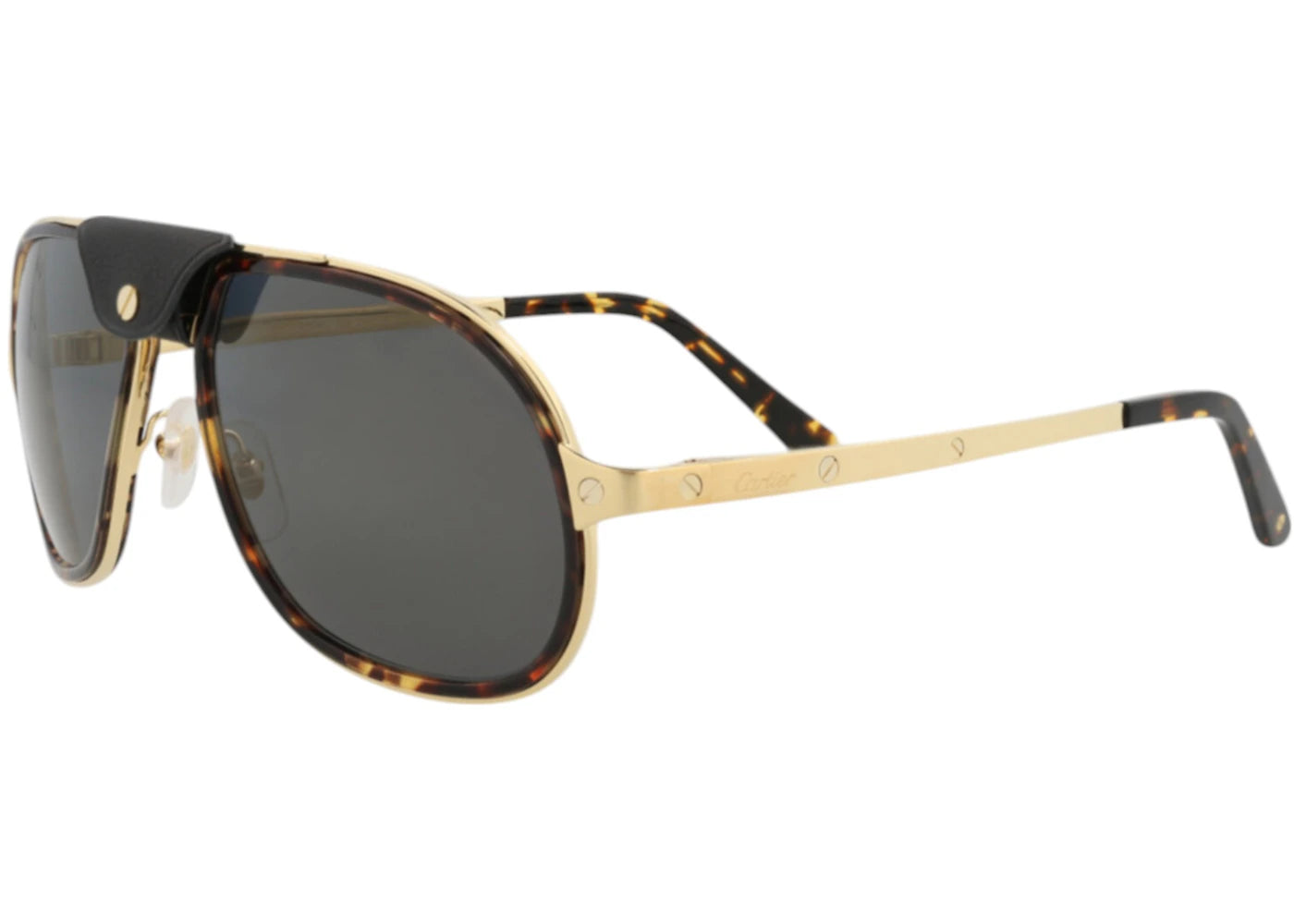 Cartier Aviator Sunglasses Havana Gold Grey (CT0241S-30009001-004)