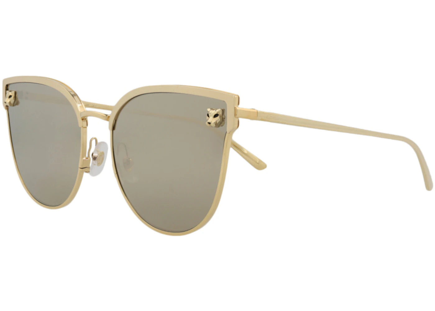 Cartier Cat Eye Sunglasses Gold/Gold/Gold (CT0198S-30007893-003)