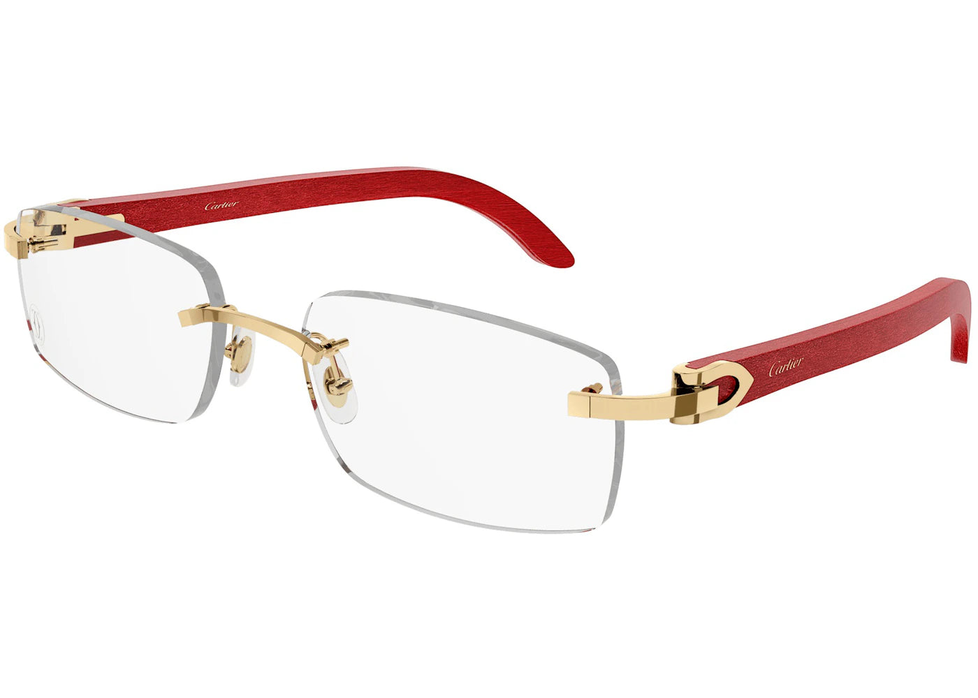 Cartier Ibiza Eyeglasses Red/Gold (CT0052O)