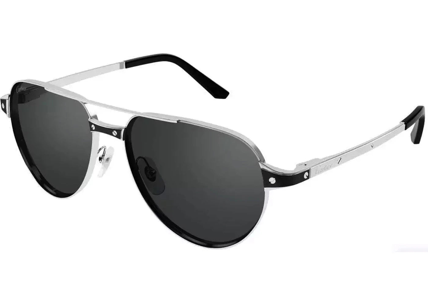 Cartier Santos De Cartier Sunglasses Silver (CT0355S-001)