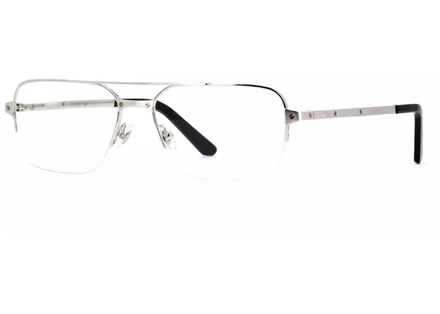 Cartier Santos Ded Cartier Eyeglasses Silver (CT0444O-004)