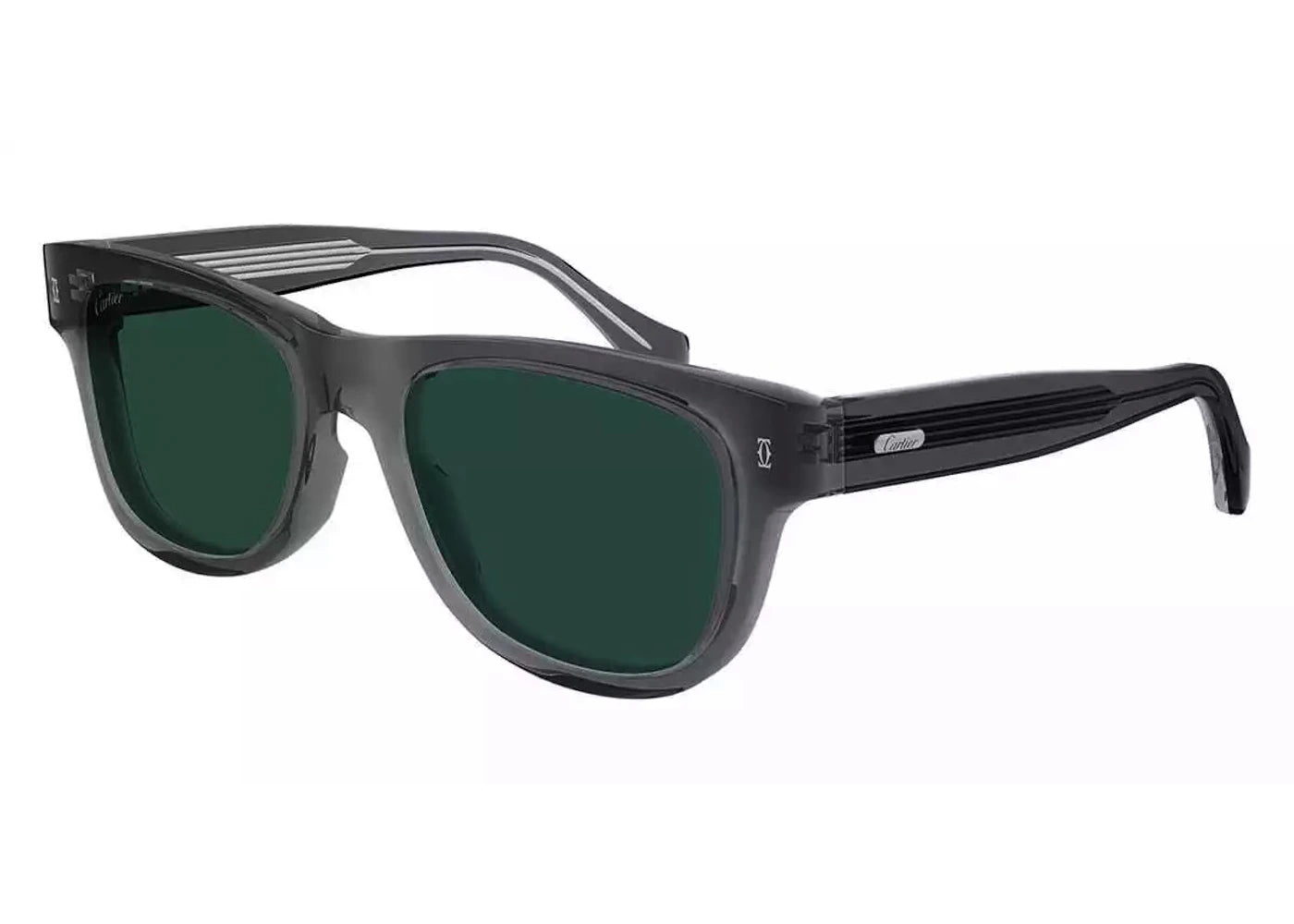 Cartier Signature C De Cartier Sunglasses Grey/Green (CT0308O-004)