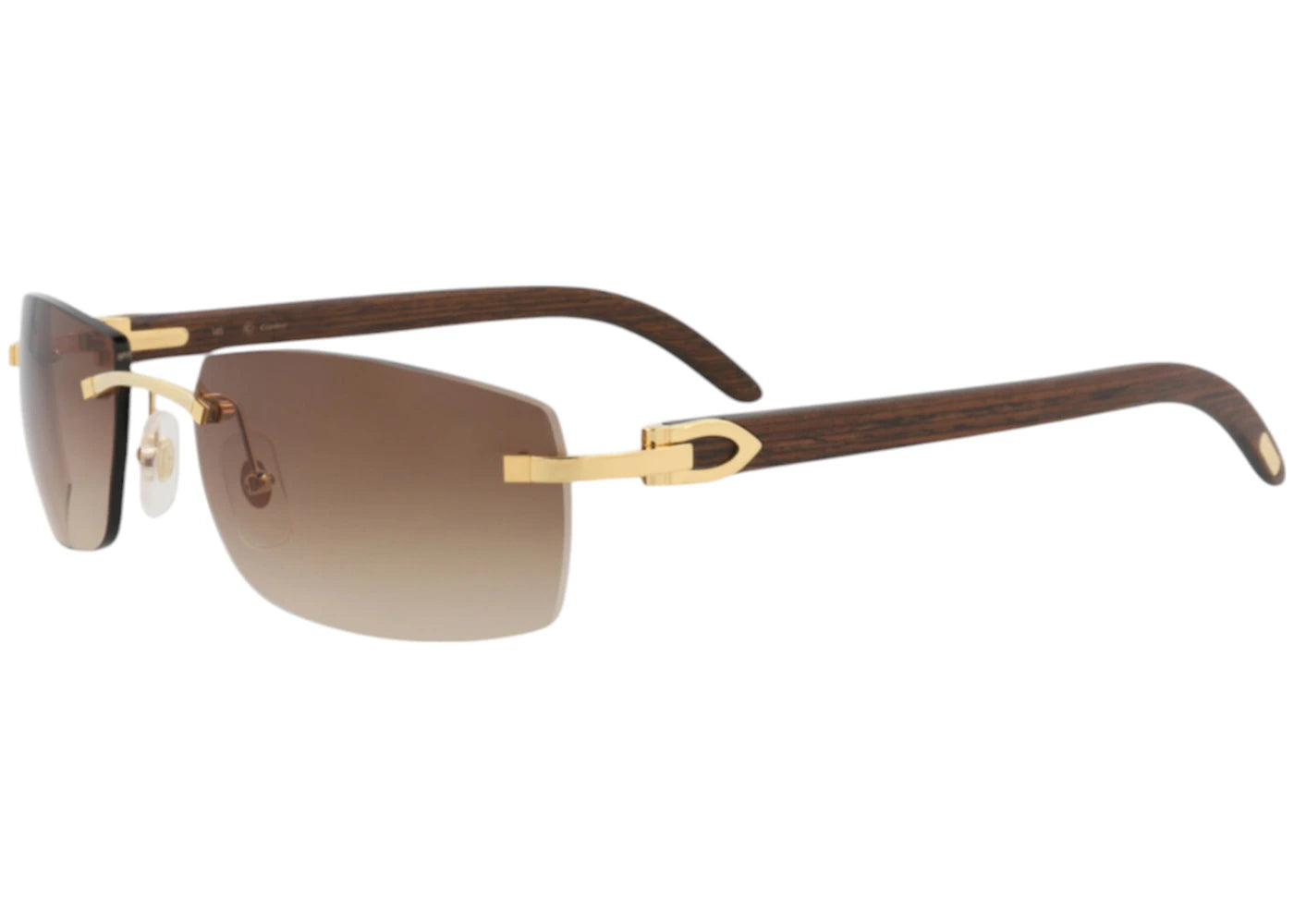 Cartier Square Sunglasses Gold Brown (CT0015RS-30008200-001)