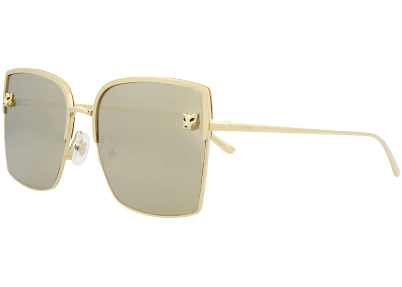 Cartier Square Sunglasses Gold/Gold/Gold (CT0199S-30007895-003)