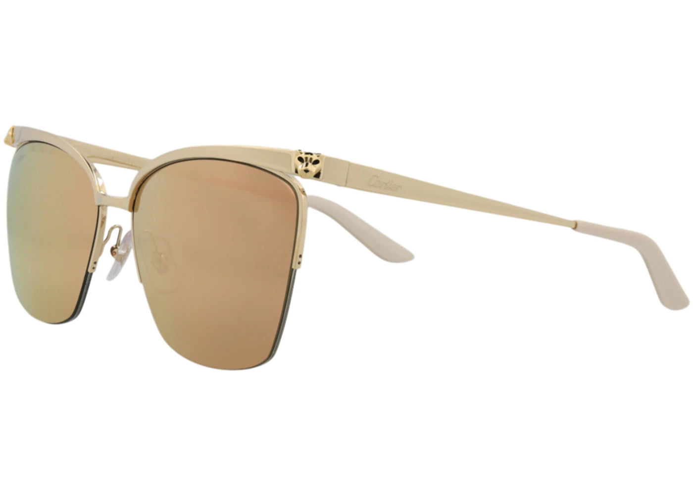 Cartier Square Sunglasses Gold/Gold/Pink (CT0124S-30003123-002)