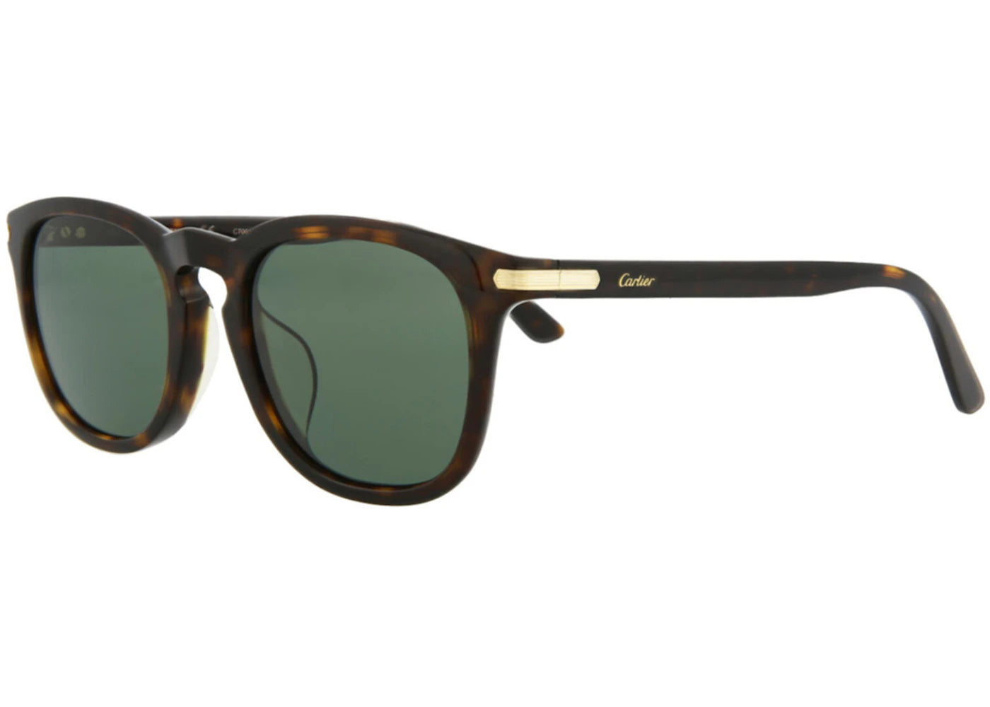 Cartier Square Sunglasses Havana/Havana/Green (CT0011SA-30002167-002)