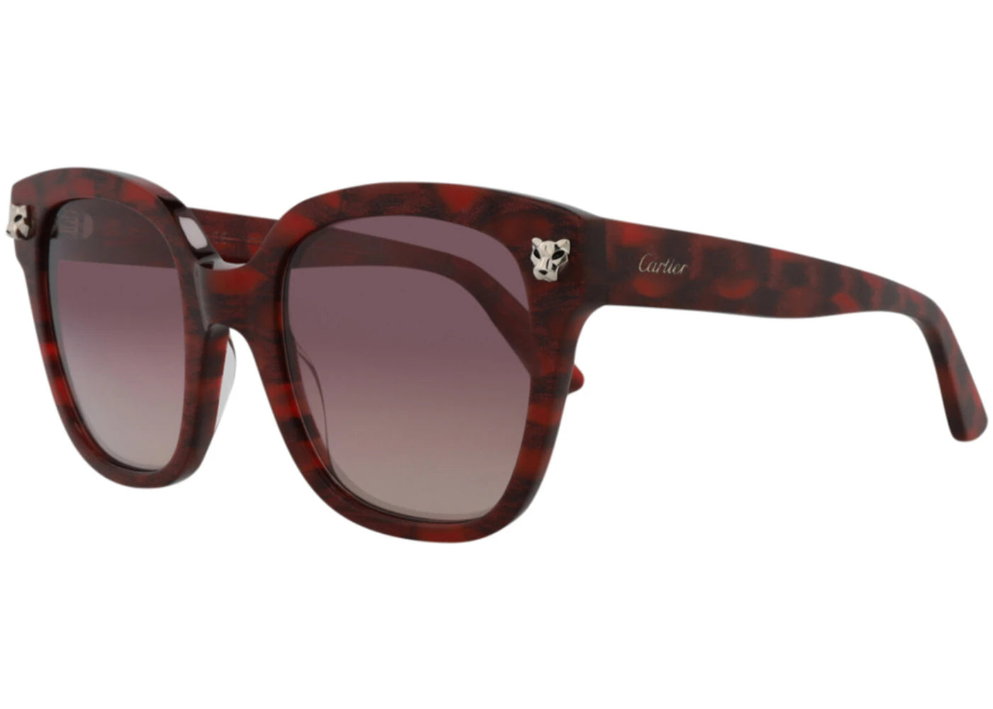 Cartier Square Sunglasses Havana/Havana/Violet (CT0143S-30006335-003)