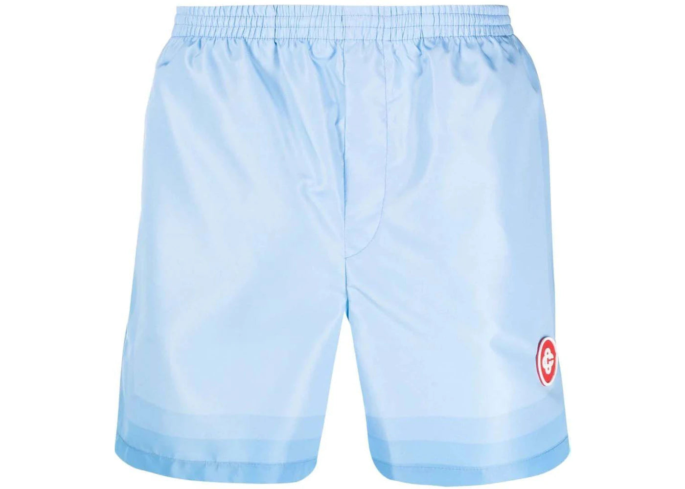 Casablanca Logo Patch Swim Shorts Blue