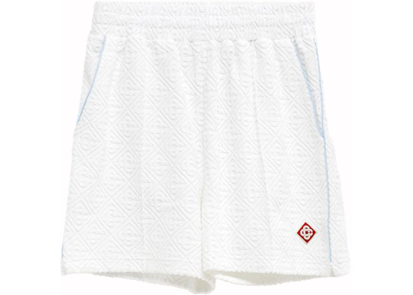 Casablanca Monogram Terry Shorts White