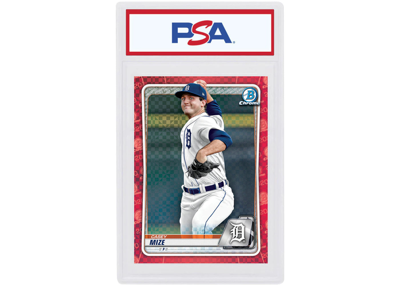 Casey Mize 2020 Bowman Chrome X Red X-Fractor 1/1 #BCP-250 (PSA or BGS Graded)