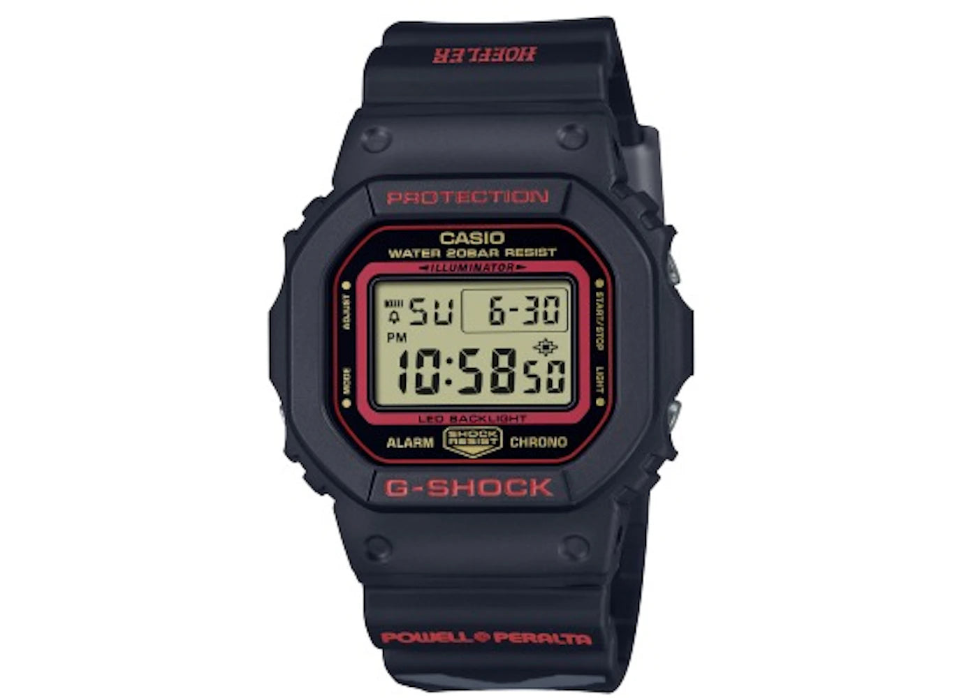 Casio Digital G-Shock Kelvin Hoefler x Powell Peralta collaboration model DW-5600KH-1
