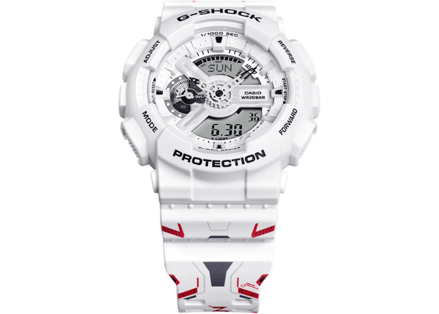 Casio G-Shock Gundam 40th Anniversary Gundam Unicorn GA-110MW-7APRGD